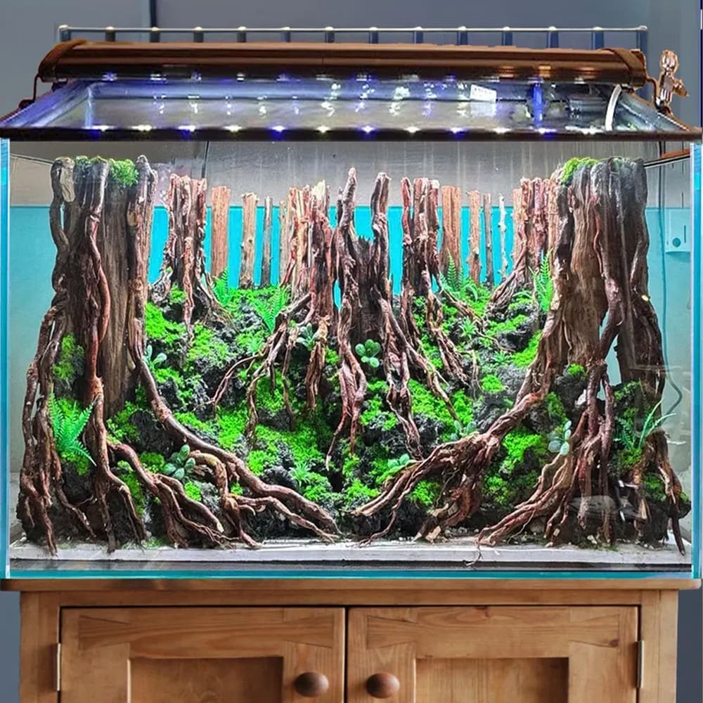 Aquascape driftwood aquarium cave hardscape aquascaping stone fish tank decoration