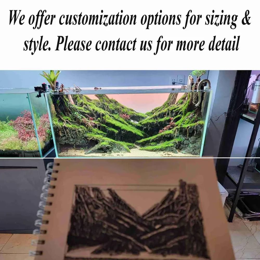 Aquascape driftwood aquarium cave hardscape aquascaping stone fish tank decoration