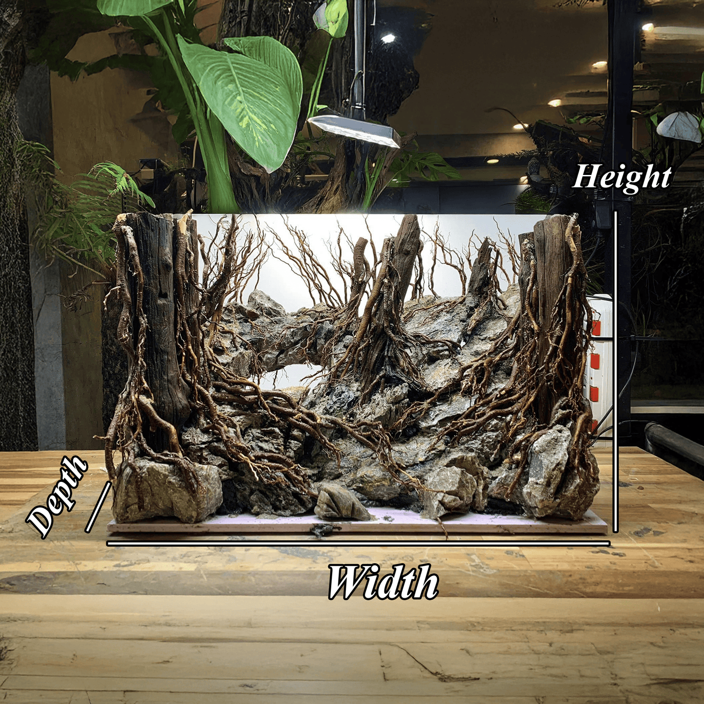 Driftwood tree aquarium rock aquascaping cave aquascape hardscape fish tank decoration