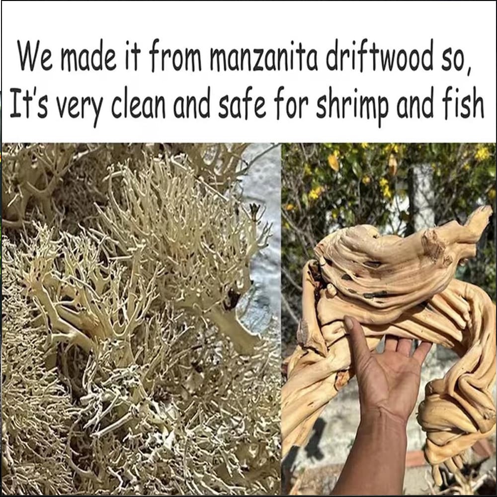 Manzanita driftwood aquarium plants aquascaping stone hardscape for betta fish tank decor