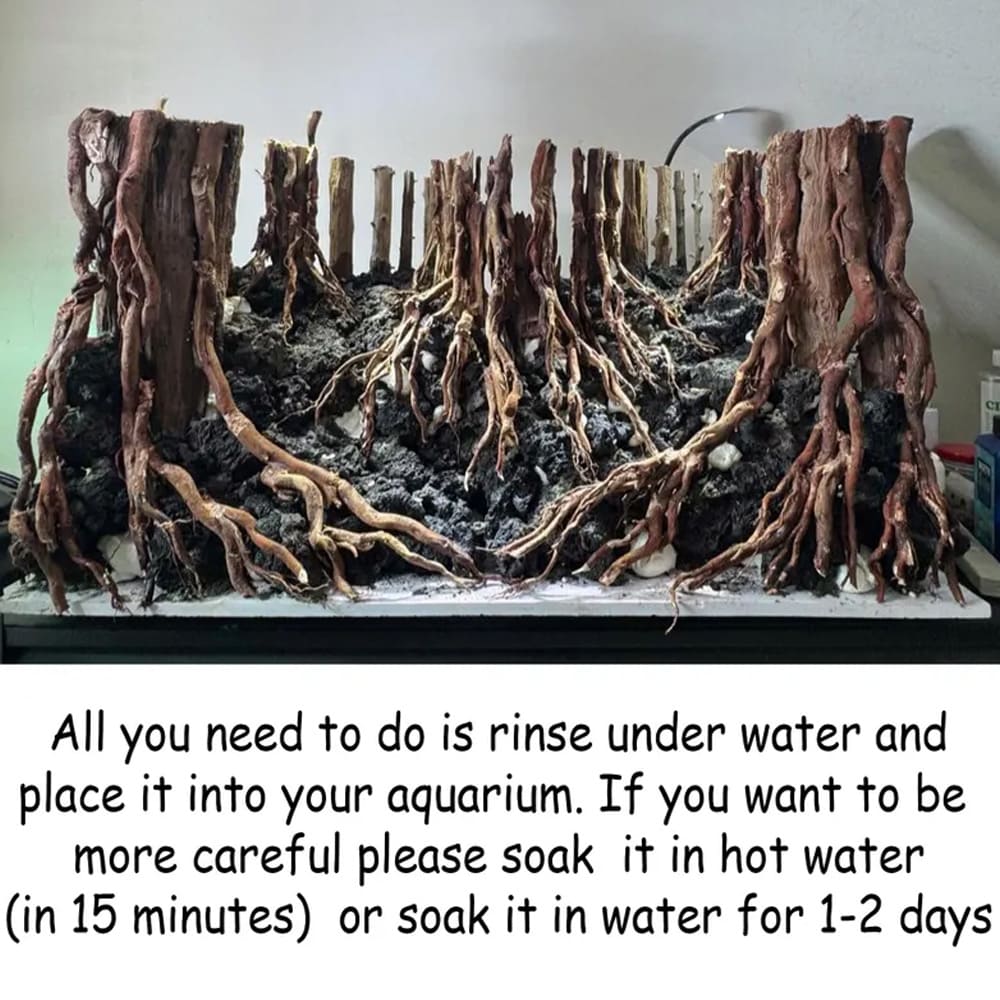 Aquascape driftwood aquarium cave hardscape aquascaping stone fish tank decoration