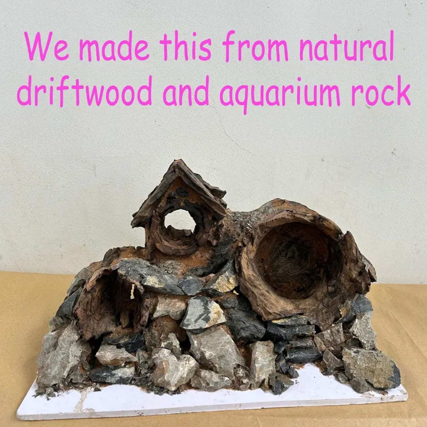 Aquascape driftwood aquarium cave hardscape bonsai aquascaping stone fish tank background decoration