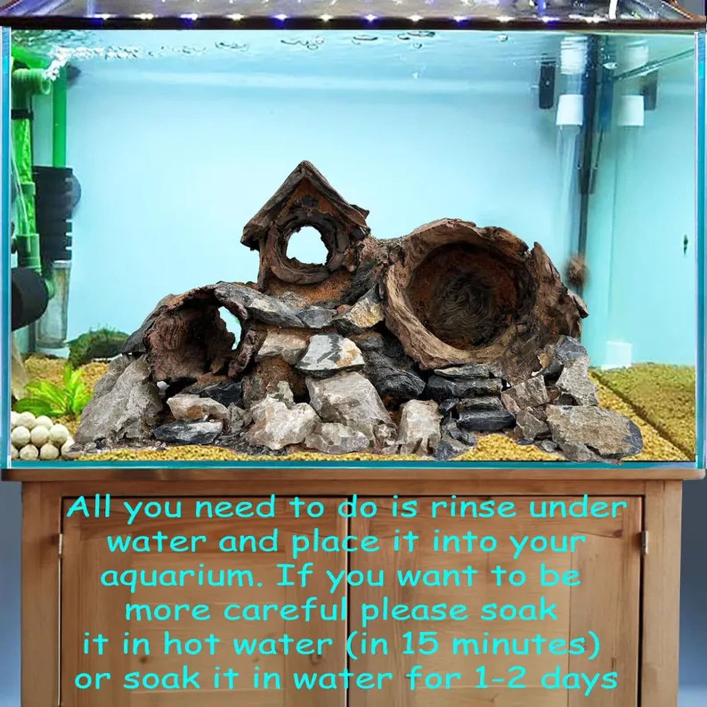 Aquascape driftwood aquarium cave hardscape bonsai aquascaping stone fish tank background decoration