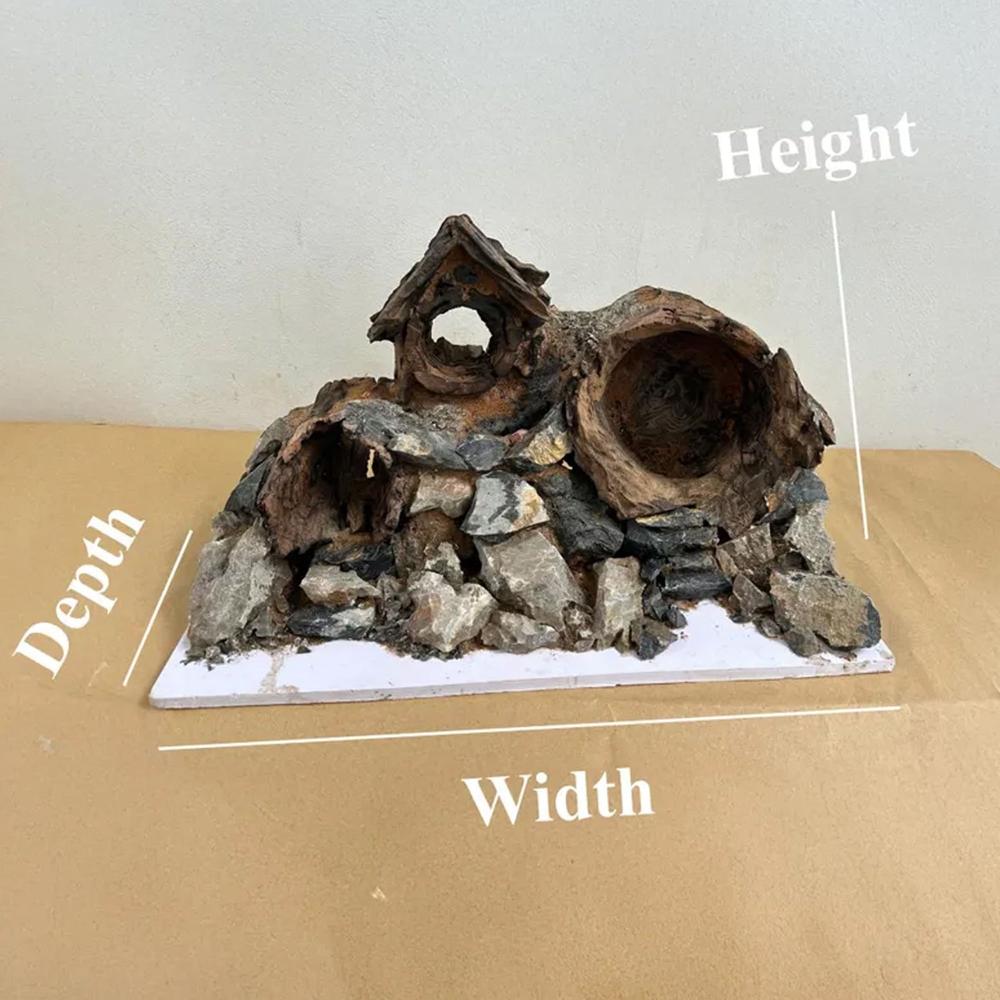 Aquascape driftwood aquarium cave hardscape bonsai aquascaping stone fish tank background decoration