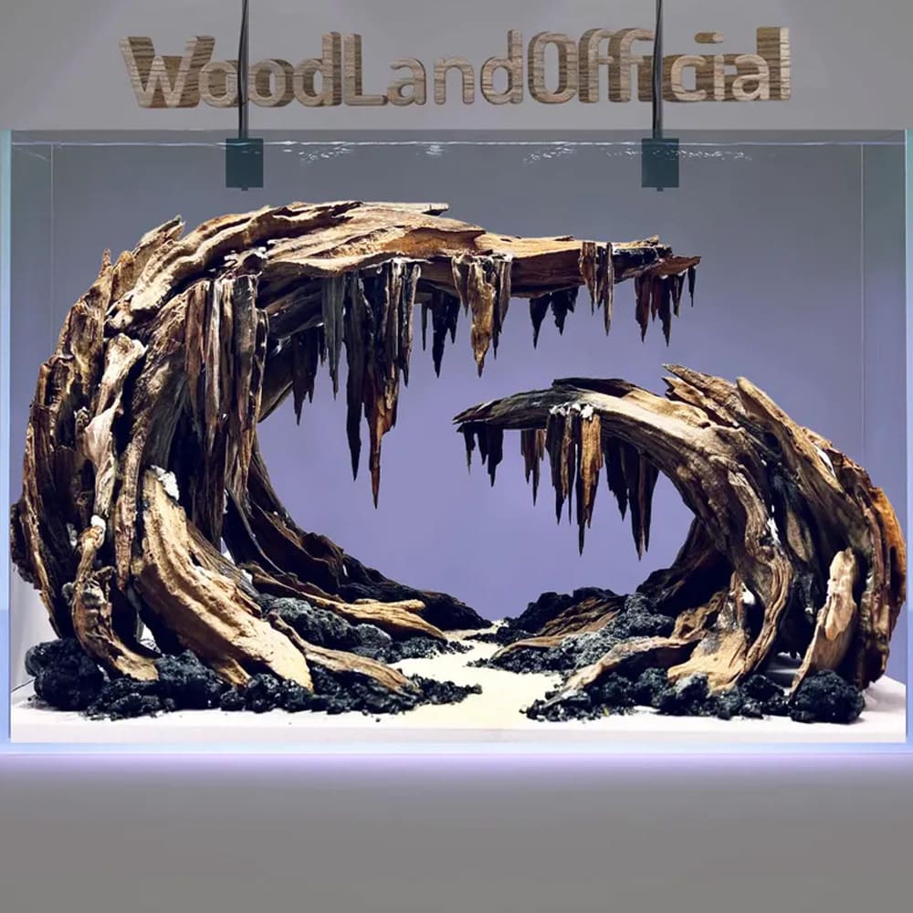 Aquarium cave aquascape driftwood aquascaping hardscape fish tank decor