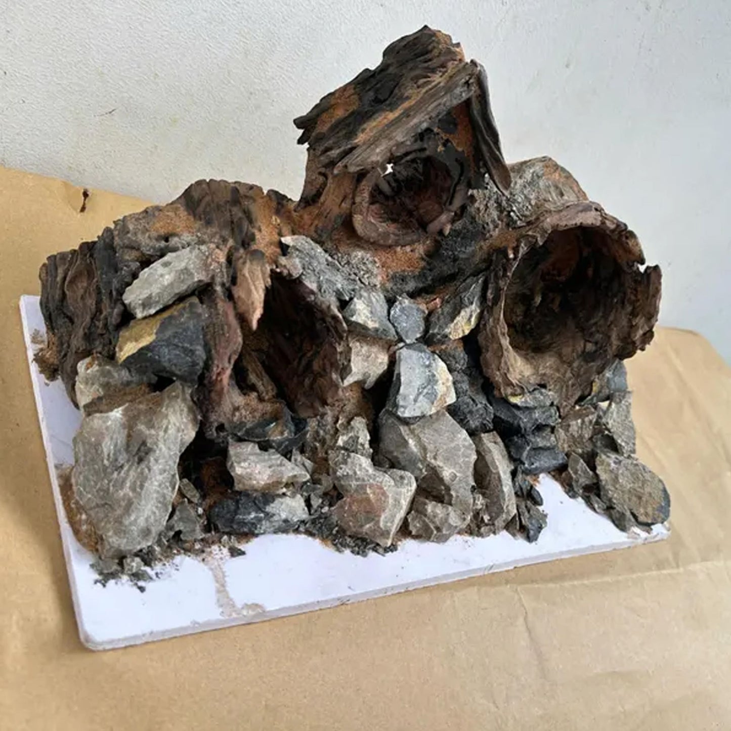 Aquascape driftwood aquarium cave hardscape bonsai aquascaping stone fish tank background decoration