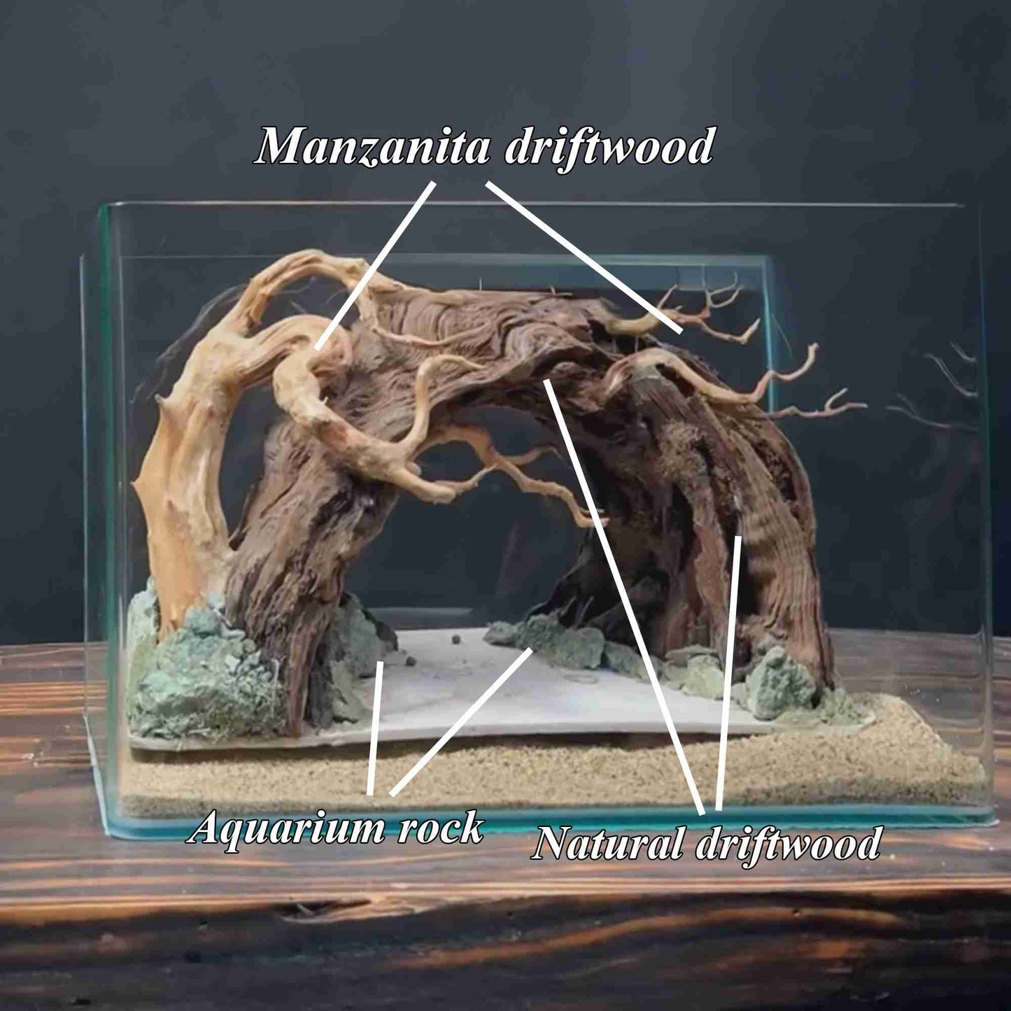 Bonsai driftwood aquascape aquarium rock cave hardscape fish tank decor