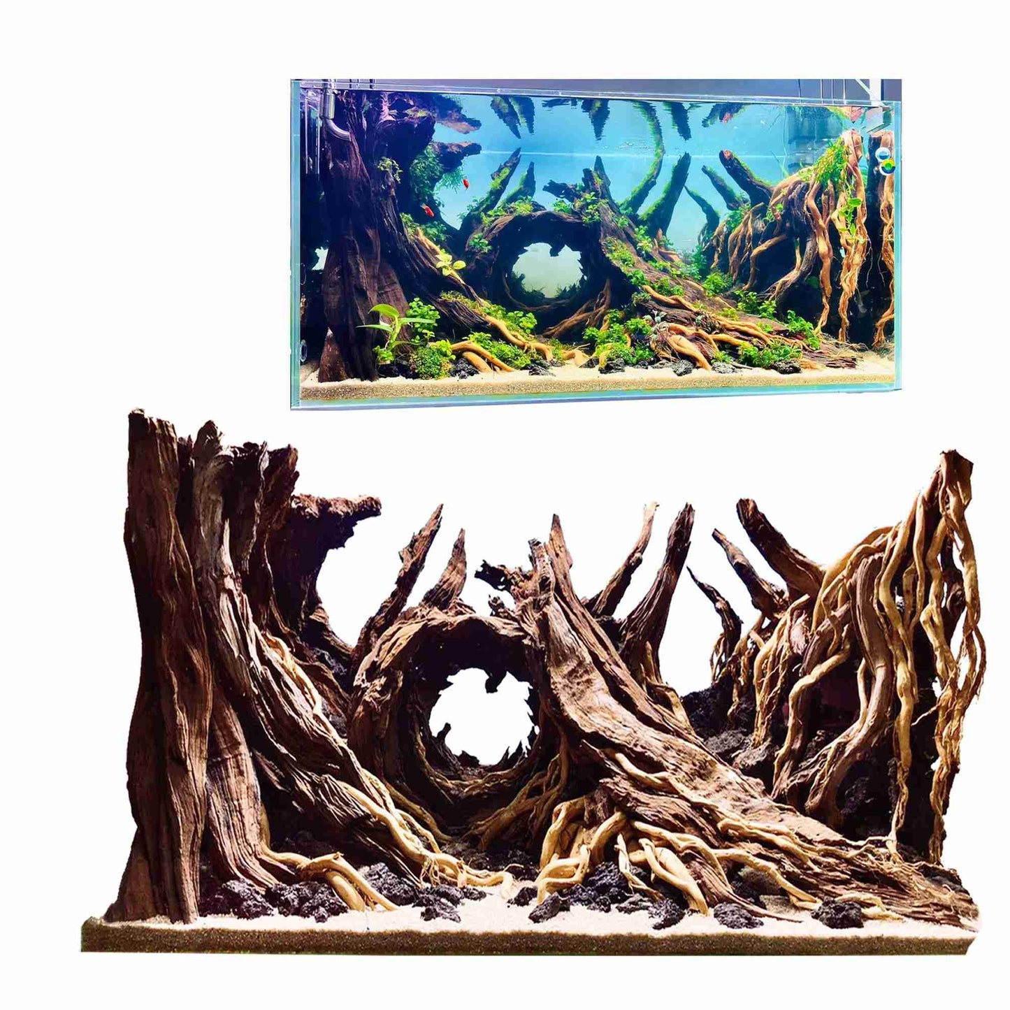 Aquascape aquarium driftwood bonsai hardscape drift wood fish tank plants